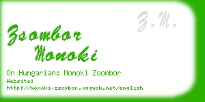 zsombor monoki business card